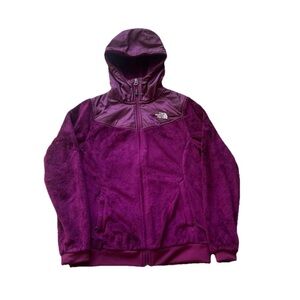 The North Face TNF Womens Purple Full Zip Denali Hoodie Fleece Size Medium